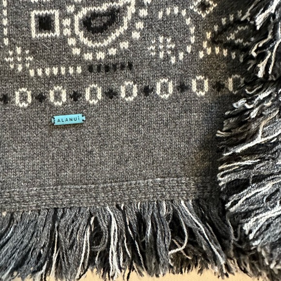 Alanui Bandana Jacquard Icon Cardigan Dark Grey M/L - Picture 8 of 10